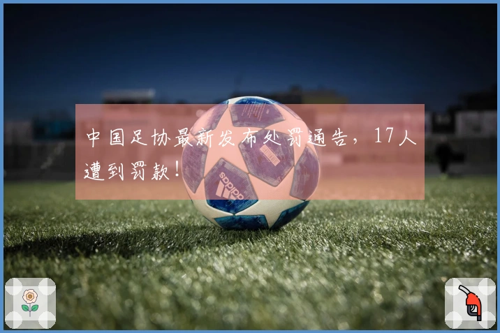 中国足协最新发布处罚通告，17人遭到罚款！